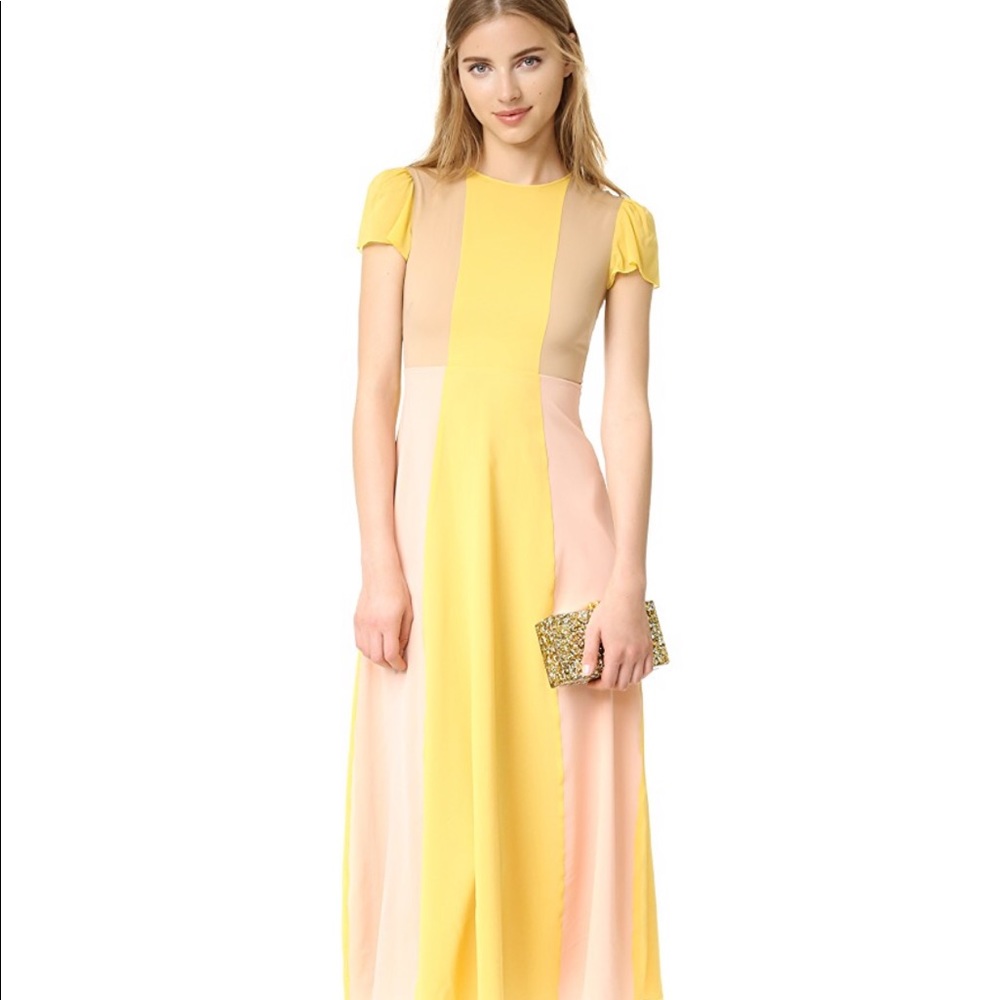 REDValentino Pleated Skirt Maxi Dress